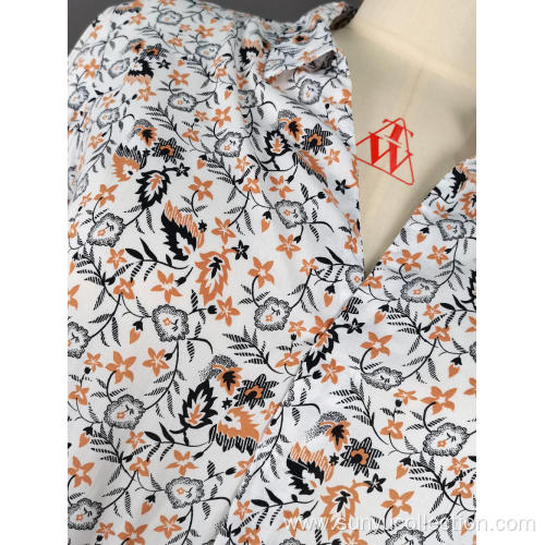 Printed shirt for ladie's long sleeve